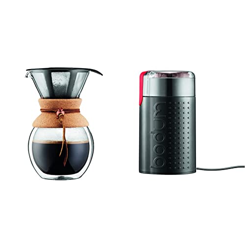 Bodum Pour Over Coffee Maker, 17 Ounce, .5 Liter, Cork Band