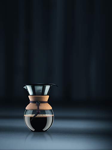 Bodum Pour Over Coffee Maker, 17 Ounce, .5 Liter, Cork Band