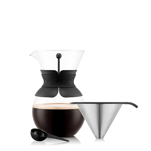 Bodum Pour Over Coffee Maker, 17 Ounce, .5 Liter, Cork Band