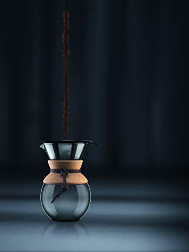 Bodum Pour Over Coffee Maker, 17 Ounce, .5 Liter, Cork Band