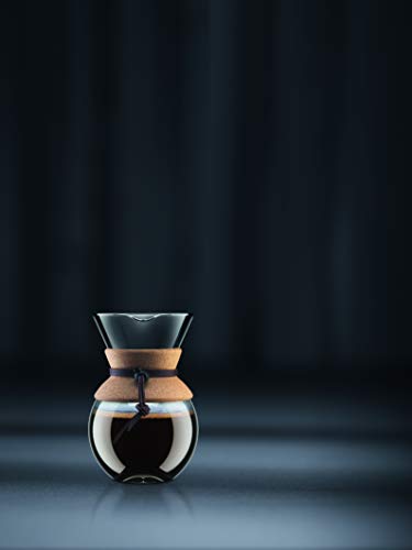 Bodum Pour Over Coffee Maker, 17 Ounce, .5 Liter, Cork Band